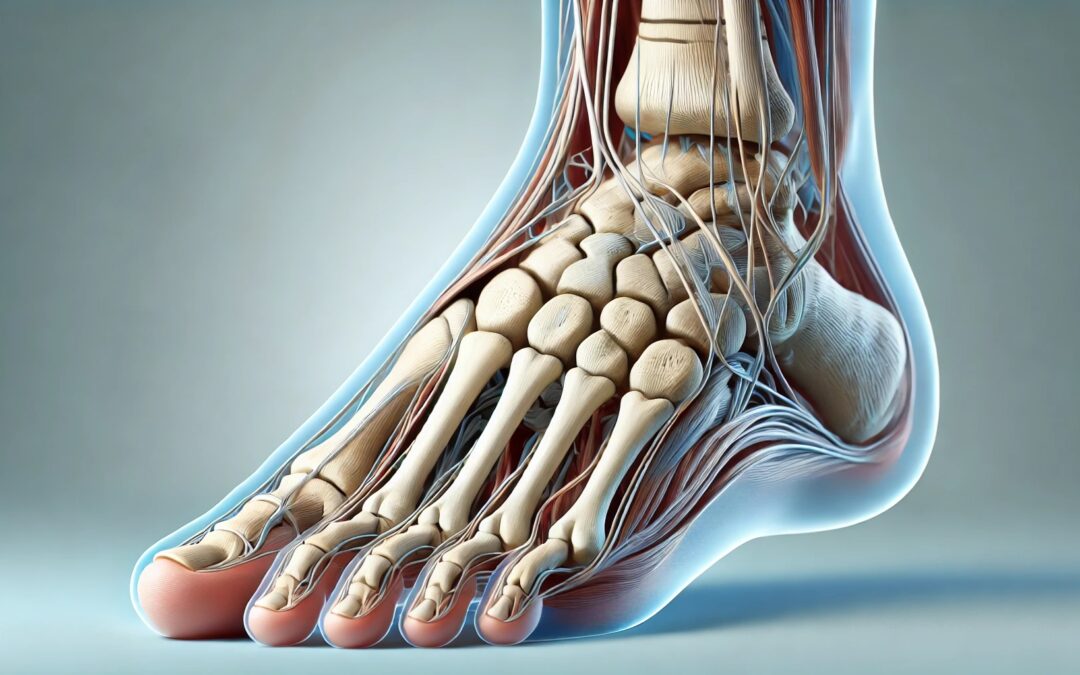 Anatomical Illustration of the Human Foot- Focus on Hallux Limitus Treatment